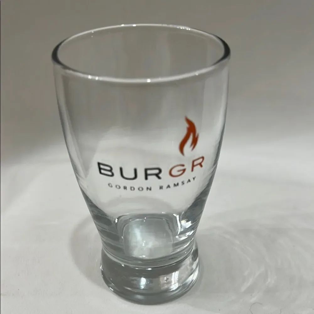 Burgr Gordon Ramsay 4 Oz Beer Tasting Glass Tumbler 3 3/4 In Tall 2 In Round